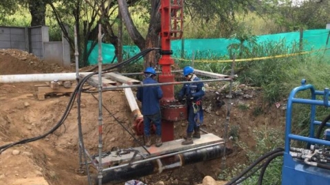 Finalizados trabajos de reubicación de gasoducto, en Portal de Girón 