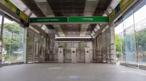 Metrolínea suspende el servicio en el vagón sur de la Estación Cañaveral